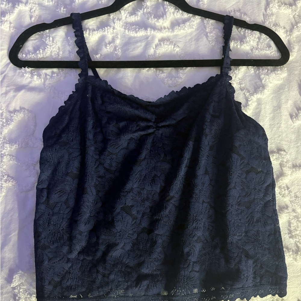 Aerie Navy Lace Camisole